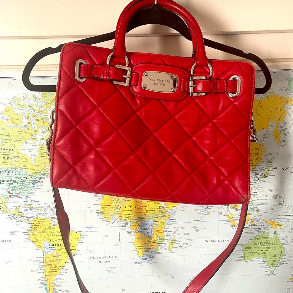 Michael Kors Quilted Leather Satchel